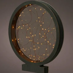 KAEMINGK Cercle lumineux à piles 80 LED (H38,5 cm) Blanc chaud Discount
