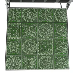 EMINZA Chaise bistrot pliable en mosaïque Aveiro olive Vert New
