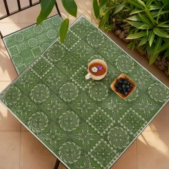 EMINZA Chaise bistrot pliable en mosaïque Aveiro olive Vert New
