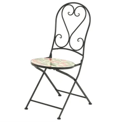 EMINZA Chaise bistrot pliable en faïence Munich Rouge Online