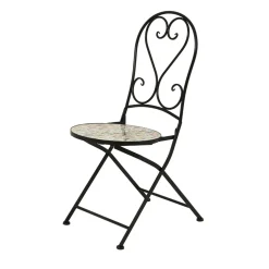 EMINZA Chaise bistrot pliable en faïence Lisse Pastel Multicolore Hot