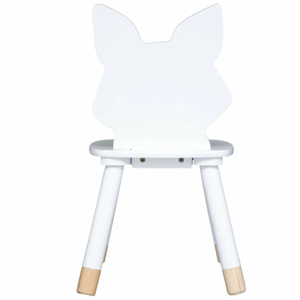 Atmosphera createur d'interieur for kids Chaise enfant bois (H52,5 cm) Douceur Renard he Blanc Discount