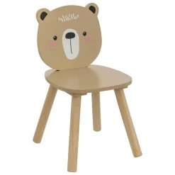 Atmosphera cru017dateur d'intu017drieur for kids Chaise enfant bois (H46 cm) Douceur Ourson Beige Discount