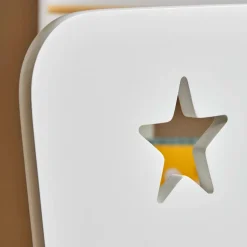 EMINZA Chaise enfant bois (H50 cm) Stars he Blanc Best