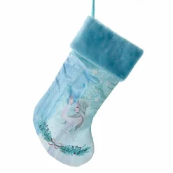 CHRISTMAS INSPIRATIONS Chaussette de Noël Disney (H48 cm) Elsa la Reine des neiges Bleu New