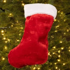KAEMINGK Chaussette de Noël (H46 cm) Alice douceur Rouge Outlet