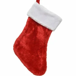 KAEMINGK Chaussette de Noël (H46 cm) Alice douceur Rouge Outlet