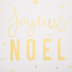 Feeric Lights & Christmas Chemin de table (500 x 28 cm) Joyeux Noël Blanc et Or Online