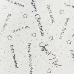 Feeric Lights & Christmas Chemin de table Noël (500 x 28 cm) Message et argent Blanc Clearance