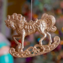 KAEMINGK Cheval à suspendre (H9 cm) Bascule Perle