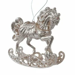 KAEMINGK Cheval à suspendre (H9 cm) Bascule Perle