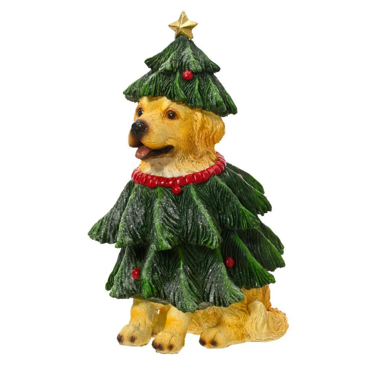 KAEMINGK Chien décoratif (H24 cm) Labrador en sapin Vert Hot