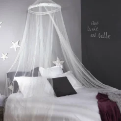 Atmosphera createur d'interieur for kids Ciel de lit moustiquaire enfant (60 x 250 cm) Alessia Blanc Hot