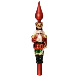 KAEMINGK Cimier de sapin en verre Casse-noisette Multicolore Discount
