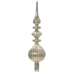KAEMINGK Cimier de sapin en verre Lyrique Argent Clearance