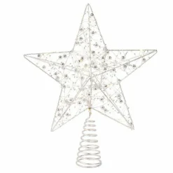 KAEMINGK Cimier de sapin lumineux Angie et blanc chaud Argent Sale