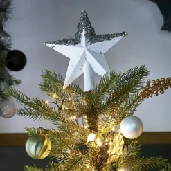 KAEMINGK Cimier de sapin pailleté Alpeo Blanc