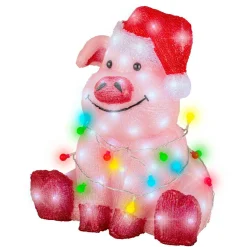 EMINZA Cochon lumineux 100 LED (H41 cm) Baby Gaston Multicolore Best