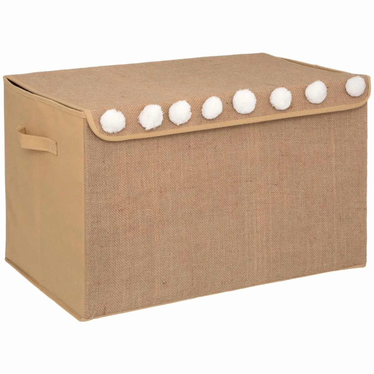 Atmosphera createur d'interieur for kids Coffre à jouets enfant jute pliant (57 x 36 cm) Elio Marron Online