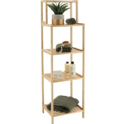 TENDANCE Colonne de rangement en bambou (H125 cm) Harmonie Naturel