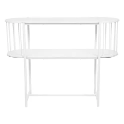 OSTARIA Console bois et métal 2 niveaux (H75 cm) Octave he Blanc Hot