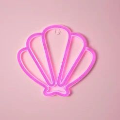 OSTARIA Coquillage lumineux néon enfant (H20 cm) Rose Sale