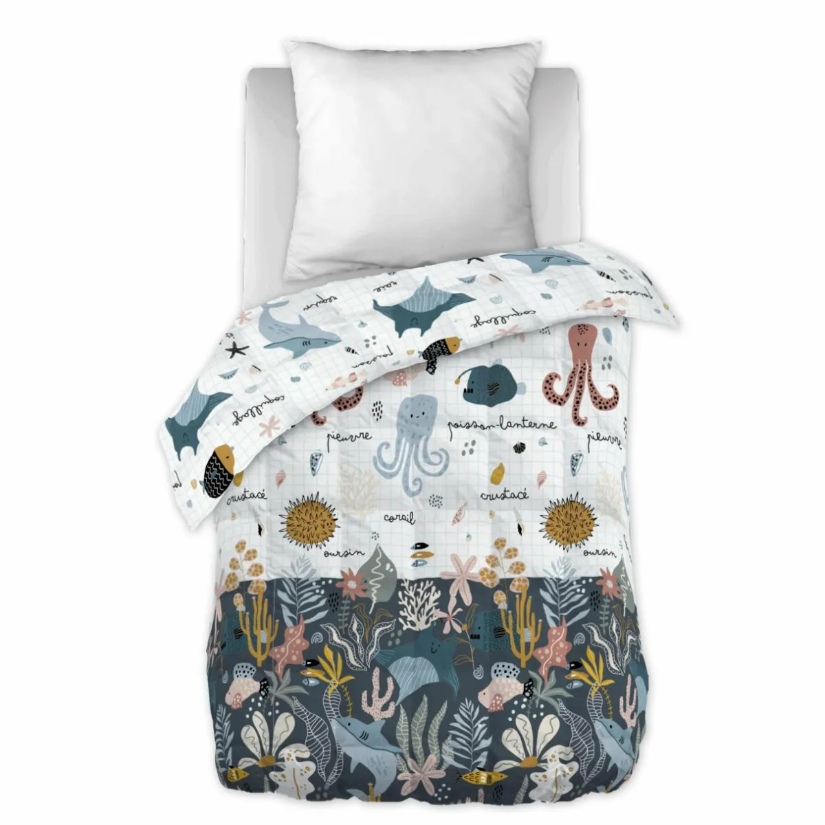 L'EFFET PAPILLON Couette imprimée enfant (140 x 200 cm) Octopia Multicolore Best
