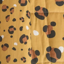 l'Effet Papillon Couette imprimée enfant coton (140 x 200 cm) Lola Caramel