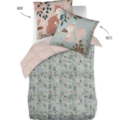 L'EFFET PAPILLON Couette imprimée enfant et sa taie d'oreiller (140 x 200 cm) Tamia Multicolore Clearance