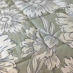 EMINZA Couette imprimée et une taie d'oreiller coton (140 x 200 cm) Lara Vert Sale