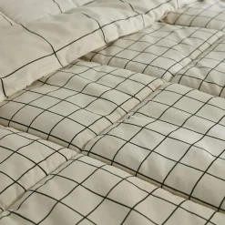 L'EFFET PAPILLON Couette imprimée et une taie d'oreiller (140 x 200 cm) Carrie Beige Clearance