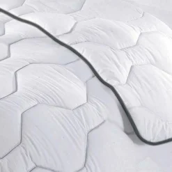EMINZA Couette très chaude enveloppe percale de coton (260 x 240 cm) Galaxie he Blanc Best