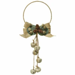 KAEMINGK Couronne de Noël à clochette (D11 cm) Pampille Beige Best