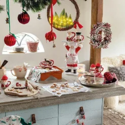 KAEMINGK Couronne de Noël Baies (D40 cm) givrée Rouge Outlet