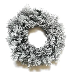 EMINZA Couronne de Noël (D50 cm) Edmonton Vert enneigé Sapin enneigé Clearance