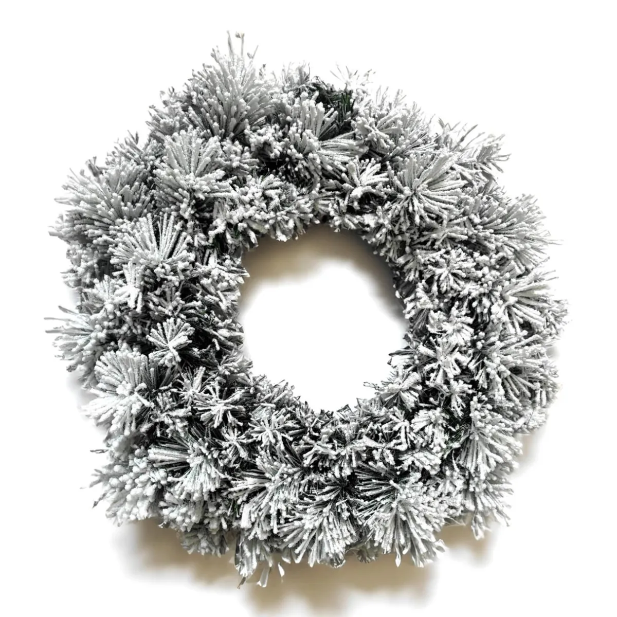 EMINZA Couronne de Noël (D50 cm) Edmonton Vert enneigé Sapin enneigé Clearance