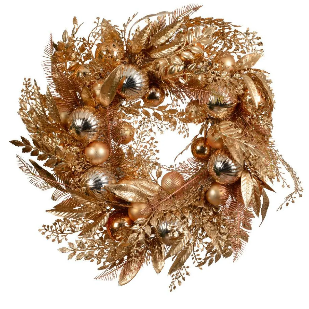 KAEMINGK Couronne de Noël (D50 cm) Majesty cuivré Or Clearance