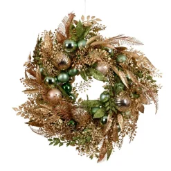 KAEMINGK Couronne de Noël (D50 cm) Majesty et doré Vert Hot