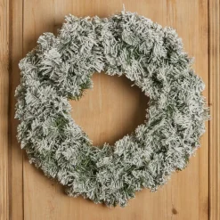 EMINZA Couronne de Noël (D60 cm) Royal Vert enneigé Sapin enneigé Online