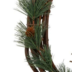JJA Couronne de Noël (D33 cm) Welcome Hérisson Marron New