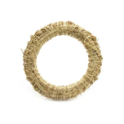KAEMINGK Couronne de Noël en paille (D25 cm) à décorer Naturel Discount