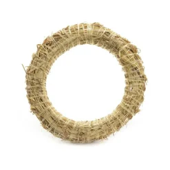 KAEMINGK Couronne de Noël en paille (D30 cm) à décorer Naturel New