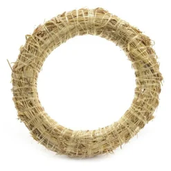 KAEMINGK Couronne de Noël en paille (D35 cm) à décorer Naturel