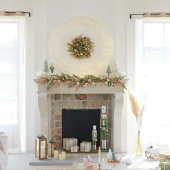 KAEMINGK Couronne de Noël Géante lumineuse Micro 1800 LED (D116 cm) Éclats et blanc chaud Argent Outlet