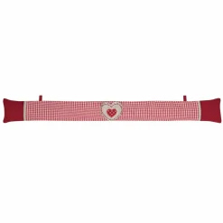 LOVELY CASA Coussin bas de porte coton (90 x 10 cm) Marianne Rouge Best