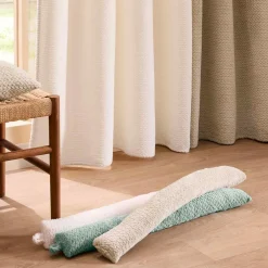 douceur d'intu017drieur Coussin bas de porte flanelle (80 x 10 cm) Flanela Vert kaki