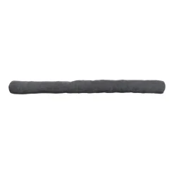 LUANCE Coussin bas de porte simple effet velours côtelé (80 cm) Ernest Gris Discount