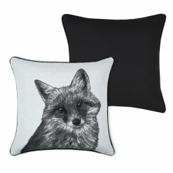 LOVELY CASA Coussin carré (40 cm) Clairière Blanc Discount