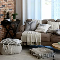 LOVELY CASA Coussin carré (40 cm) Gibraltar Taupe Sale