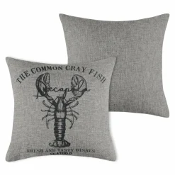 LOVELY CASA Coussin carré (40 cm) Gibraltar Taupe Sale